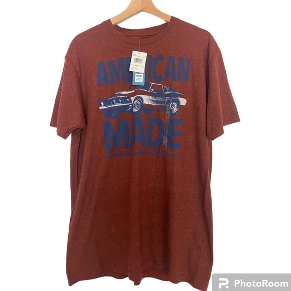 NWT OFFICIAL FORD MERCHANDISE AMERICAN MADE MENS TEE SHIRT SIZE LARGE - Picture 1 of 3